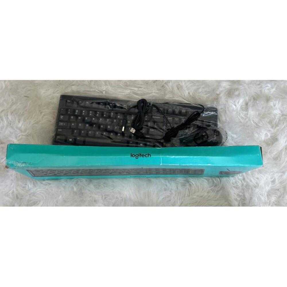 Logitech MK120 Plug & Play USB Keyboard & Mouse Black New Open Box Tested Works - Picture 5 of 7